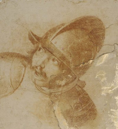 Tête de soldat avec un casque - Aniello Falcone